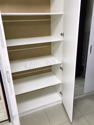 Шкаф Афина 4-х створчатый (Белый/Белый глянец)