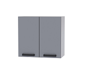 Шкаф верхний 6В56 кухня Осло (Белый/Карбон темный)