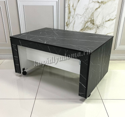 Стол Трансформер-14 (Белый/Камень Пьетра)