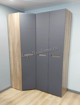 Шкаф угловой Наоми ШК-21 (Дуб каньон/Графит) 