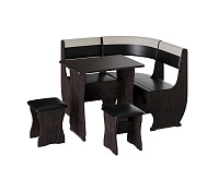 Кухонный уголок Уют-1 мини Универсал (Венге/Шоколад/Бежевый) к/з