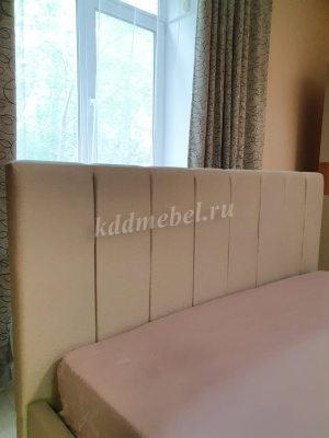 Кровать Оливия 1.8 с подъемным механизмом (Рогожка/Бежевый)