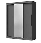 Шкаф-купе с зеркалом Лето-3 1.7 (Графит)