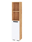 Пенал Квартет-13 (Дуб крафт золотой/Белый древесные поры)