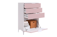 Зефир Комод розовый открытый с наполненирем