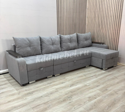 Угловой диван Евро ПДУ трансформер с оттоманкой (2 кат) Б