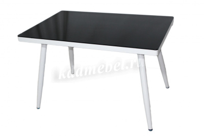 Стол обеденный DT-10 (Черный/Белый) 