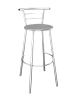 Барный стул См-48 к/з (Серебро/Алюминий хром)