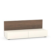 Тумба под ТВ Гринвич 08.115 (Орех Селект каминный/Белый)