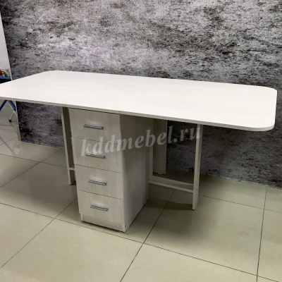 Стол-книжка с ящиками Реал (Анкор белый)