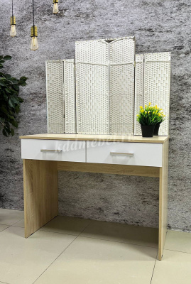 Туалетный столик Беатрис (Дуб сонома/белый глянец)