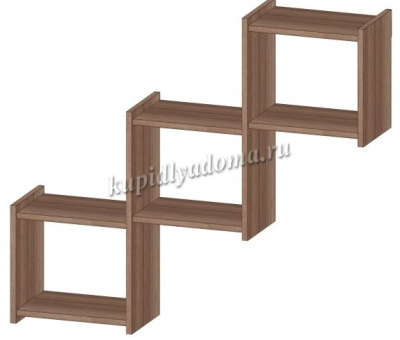 Полка Квадро (Ясень шимо темный)