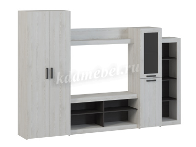 Гостиная Оскар 4 (Сосна белая Loft/Венге)