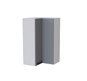 Шкаф верхний высокий угловой ВУВП кухня Марбл (Белый/Слоновая кость)