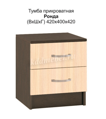 Тумба прикроватная Ронда (Венге/Дуб молочный)