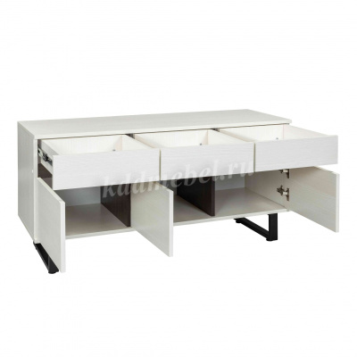 Тумба ТВ Белла-2 (Бодега белый/Металл черный)