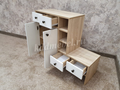 Обувница Комфорт-1 (Дуб сонома/Белый)