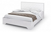Кровать Сальма 1.4 КР-021 (Анкор светлый/Белый глянец)