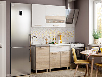 Кухня Айсбери 1,2 (Белый/Дуб сонома)