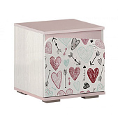 Тумба Малибу ТБ-14 (Ясень белый/Белый)