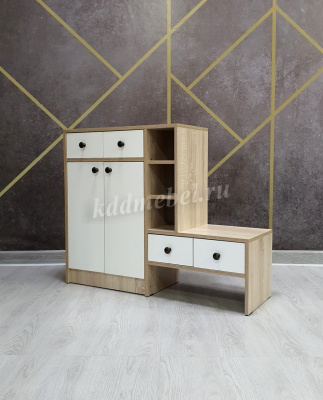 Обувница Комфорт-1 (Дуб сонома/Белый)