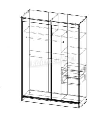 Шкаф-купе Альянс Орион 1500 (Дуб сонома)