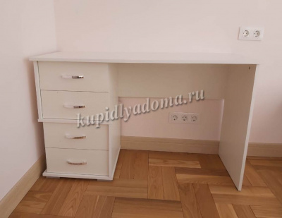 Стол письменный Сити-2 (Белый древесные поры)