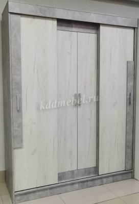 Шкаф-купе Гамма (Ателье светлый/Крафт белый)