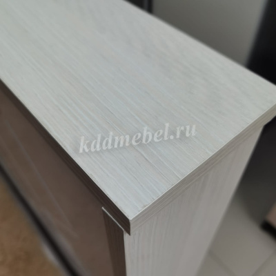 Кровать Сальма 1.4 с подъемным механизмом КР-025 (Анкор светлый/Белый глянец)