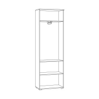 Октава Шкаф для одежды 13-338 _схема