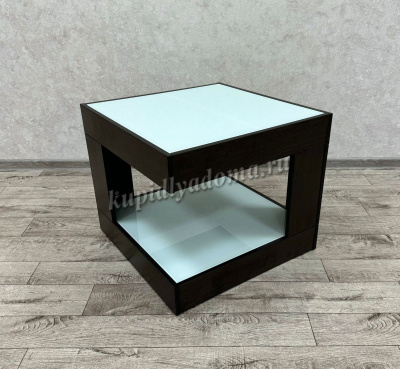 Стол журнальный СЖ-20 (Венге/Белое стекло)