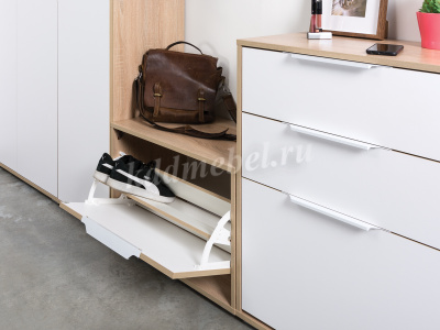 Комод-обувница Куба 13.113 N (Дуб сонома/Белый премиум)