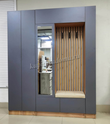 Центральная секция Руэлла (Дуб крафт золотой/Графит серый)