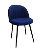 Стул обеденный Честер велюр (Синий velutto 26/Белый конус)