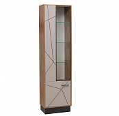 Шкаф-пенал (левый) Гамма 54.01 (Таксония/Чёрный/Грэй)