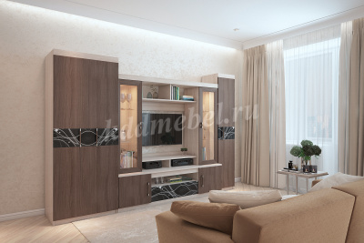 Гостиная Николь (Ясень шимо светлый/Ясень шимо темный)