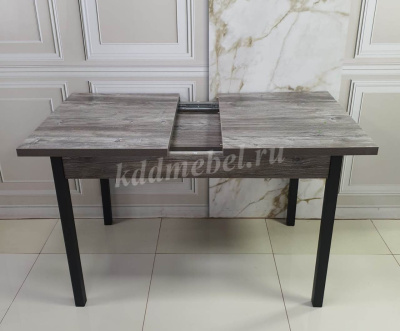 Стол обеденный Лофт-3 раздвижной (Сосна пасадена/Опоры черные)