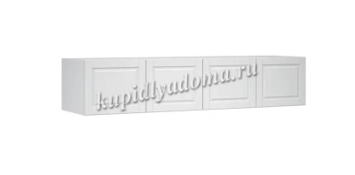 Антресоль Лацио Шкафа 4д (Белое дерево)