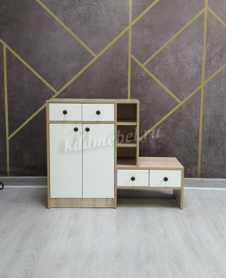 Обувница Комфорт-1 (Дуб сонома/Белый)