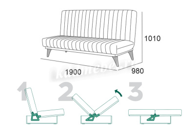 Диван-кровать Бордо-1 БД (3 кат.)