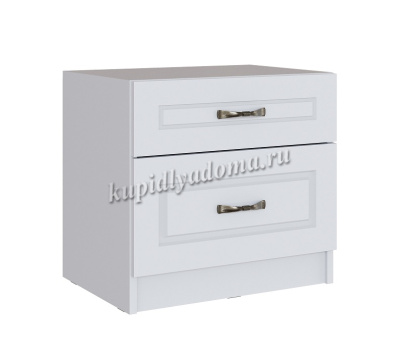 Тумба прикроватная Апполия (Белый/Белый дуб)