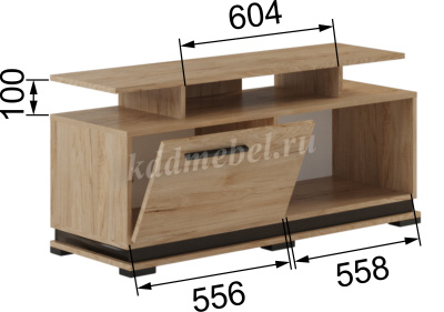 Тумба ТВ Модена МТ-1 (Ясень анкор светлый/Венге)