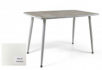 Стол обеденный пластик Solo (Белый матовый/Ноги белые)