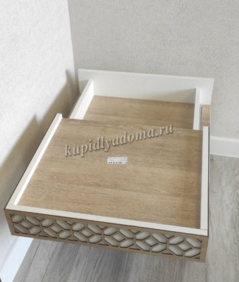 Тумба прикроватная Жасмин (Дуб баррик/Белый лофт)