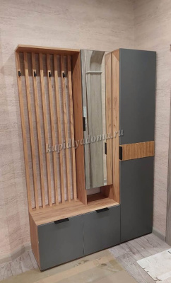 Прихожая Бери К-2 (Дуб крафт золотой/Графит)