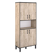 Шкаф 4-х дверный для документов Гермес Лофт Шк50 (Дуб крафт серый)