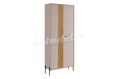 Шкаф двухдверный Доминика (Кашемир/Дуб крафт золотой)