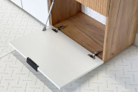 Комод Бери элемент 4 дуб крафт золотой белое дерево Комод Бери элемент 4 дуб крафт золотой белое дерево