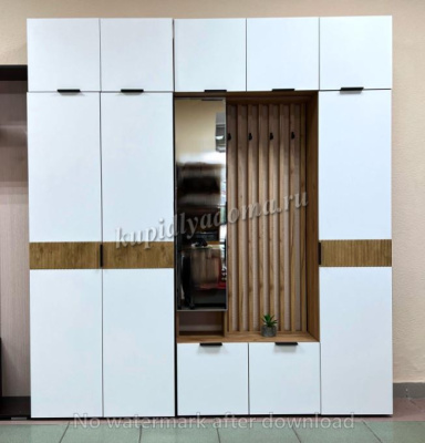 Прихожая Бери К-1 (Дуб крафт золотой/Белое дерево)