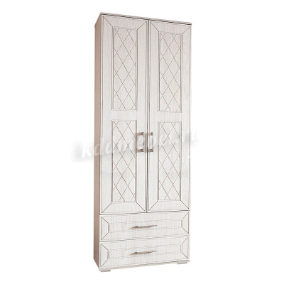 Шкаф Британика 2-х створчатый (Дуб Атланта/Дуб Брашированный)